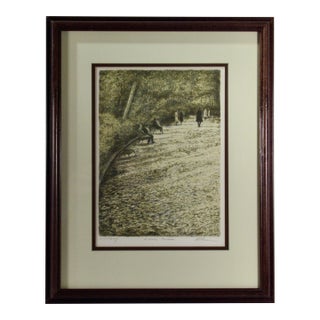 Harold Altman Leaves, Monceau C. 1980 Original Print For Sale