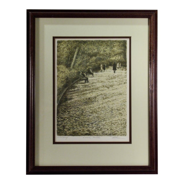 Harold Altman Leaves, Monceau C. 1980 Original Print For Sale