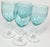 Late 20th Century Aquamarine Goblets- Set of Four For Sale - Image 5 of 9