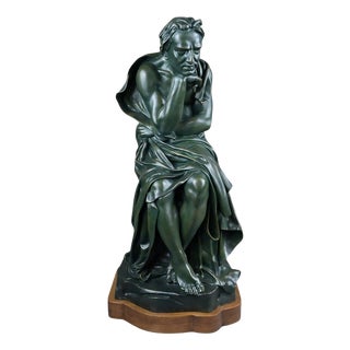 Chiparus, Sculpture The Thinker, 1890s, Bronze For Sale