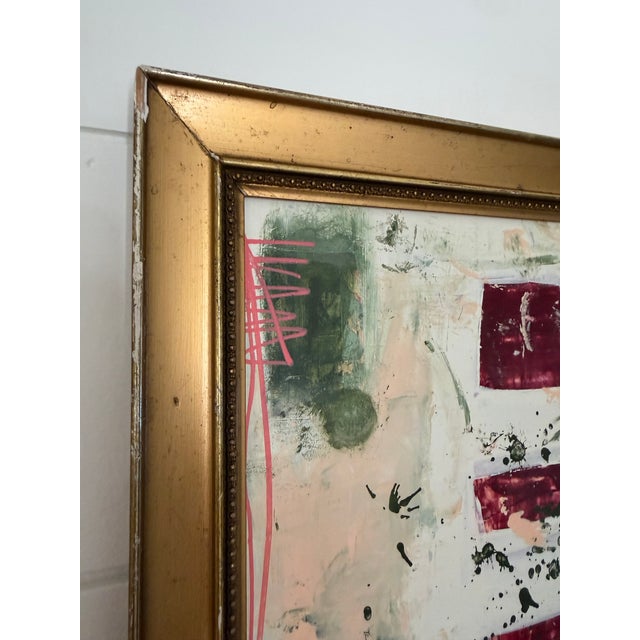 2020s Original Abstract Painting in Antique Gilt Frame by Shannon Weir For Sale - Image 5 of 10