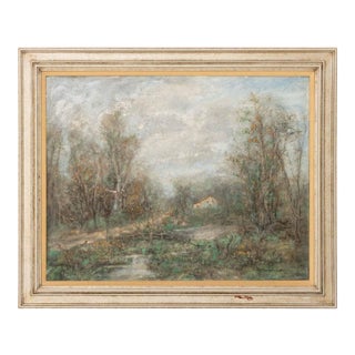 Henry Marcellus "When the Mist Is Clearing", Oil on Panel, 1952 For Sale