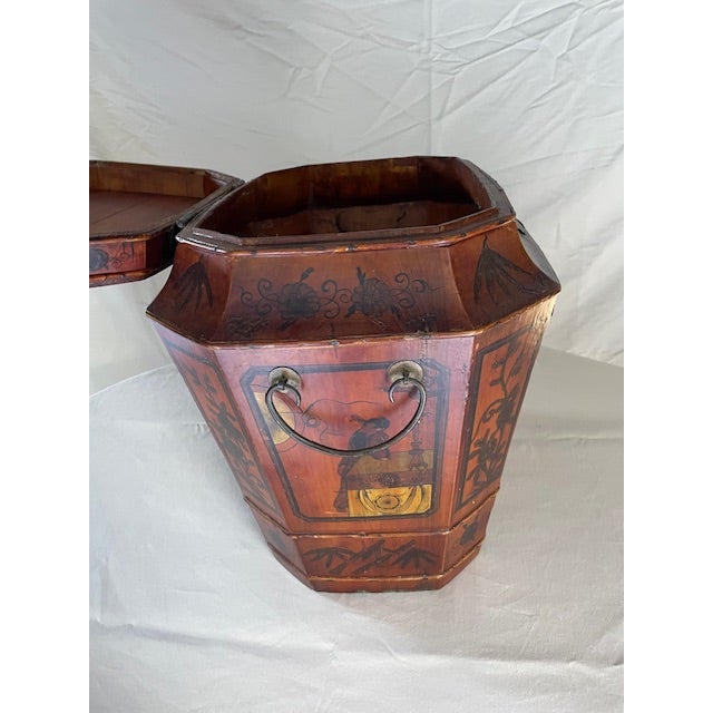 Red Scholar's Trunk Circa 1860's For Sale - Image 4 of 6