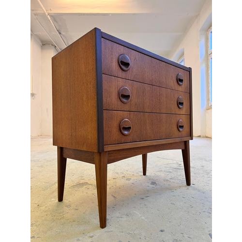 Small Danish Teak Chest of Drawers For Sale - Image 11 of 11