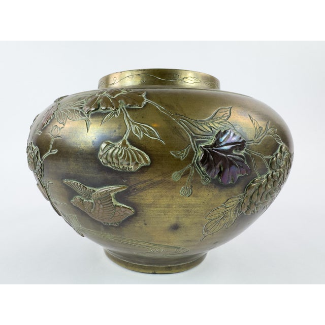 Late 19th Century French Indochinese Patinated Metal Cache-Pot For Sale - Image 6 of 12