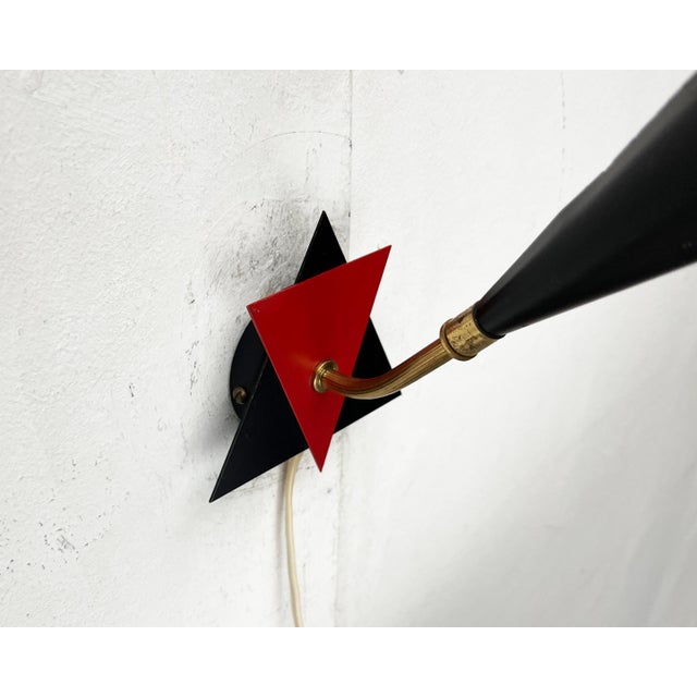 Black Mid-Century Danish Wall Lamp, 1960s For Sale - Image 8 of 18