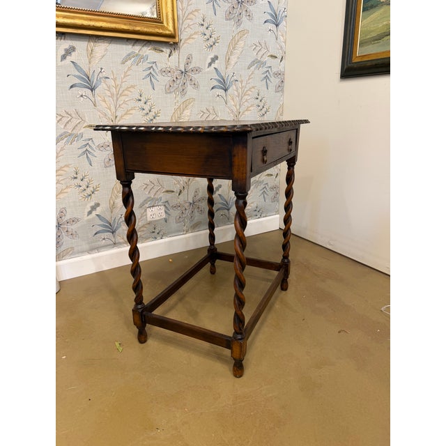19th Century English Side Table With Drawer For Sale In Nashville - Image 6 of 8