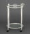 Metal Modern Chrome Plated Two-Tier Bar Cart For Sale - Image 7 of 9