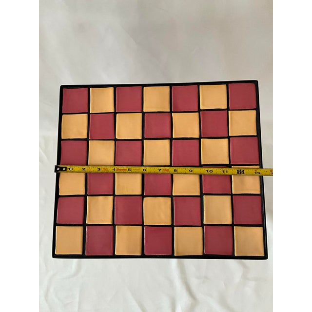 Handmade Tile Side Table Crafted by MBB Ceramics | Chairish