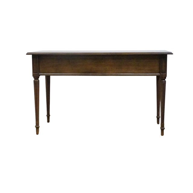 Century Furniture Solid Walnut Italian Provincial 50" Writing Desk For Sale - Image 11 of 12