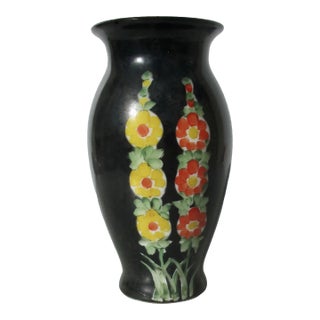 Art Deco Enamel on Glass Vase Circa 20s' For Sale