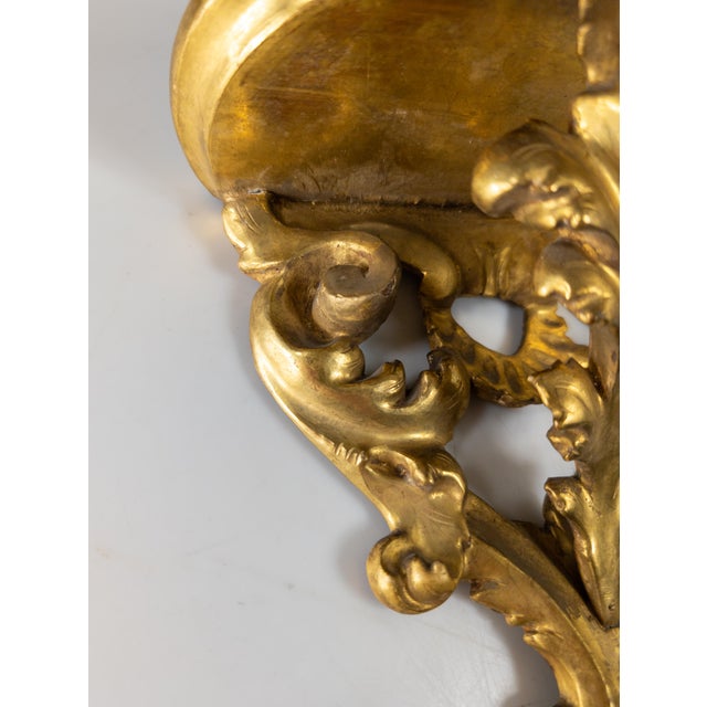 19th Century Italian Florentine Giltwood Wall Shelf in Baroque Taste For Sale - Image 13 of 13