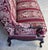 Burgundy European-Style Vintage Sofa For Sale - Image 8 of 15