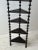 Antique Ebonized Tiered Spool Corner Shelf With Exaggerated Finials, Circa Late 19th Century For Sale - Image 9 of 18