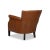 Classic Brown Leather Armchair For Sale - Image 4 of 8