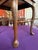 Brown Vintage Walnut Cane Seat Cabriole Leg Spindle Stretcher Piano Bench With Cushion For Sale - Image 8 of 12