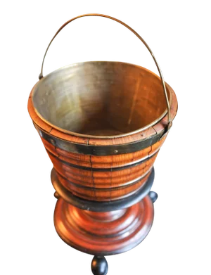 Regency Mahogany Champagne Cooler with Internal Removable Brass Bucket
