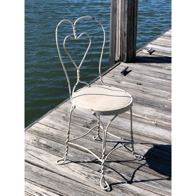 Early 1930s Wrought Iron Sweetheart Chair For Sale - Image 11 of 11