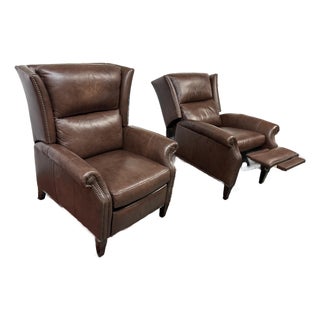 Hancock and Moore Sami Power Recliners, a Pair For Sale