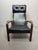 Black Mid-Century Lamino Black Leather Lounge Chair Model P583 by Yngve Ekström for Swedese, Sweden 1960s For Sale - Image 8 of 10