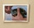 This artwork depicts a close-up moment of a fish being gently held, capturing the delicate interaction between nature and...