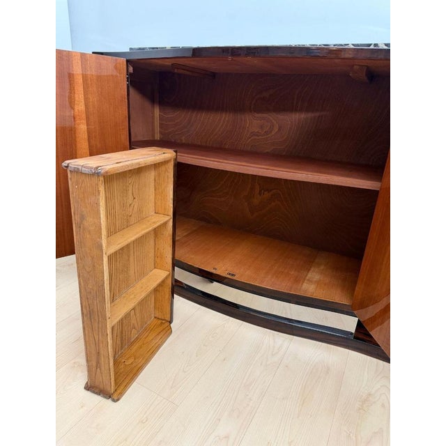 Art Deco Sideboard in Macassar, Marble & Chrome, France, 1930 For Sale - Image 18 of 18