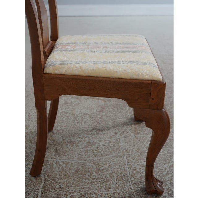 Brown Set of 6 Bench Made Walnut Chippendale Dining Chairs For Sale - Image 8 of 18