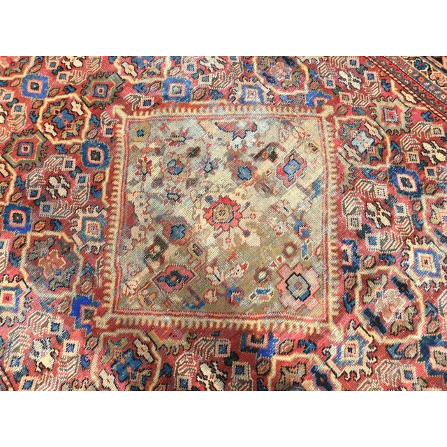 1940s Antique Persian Mahal Rug. 9'6"x 13' For Sale - Image 5 of 18