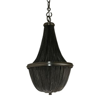 Restoration Hardware French Empire Chainmail Chandelier For Sale