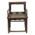 Brown Antique Chinese Low Back Arm Chair For Sale
