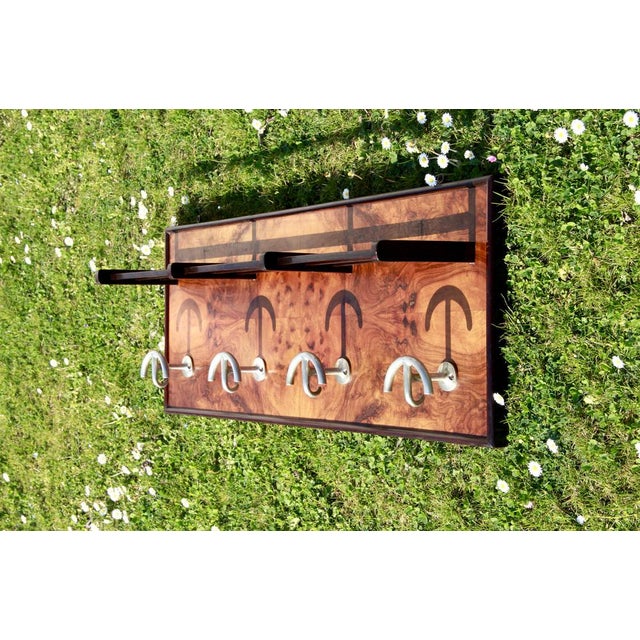 Vintage Art Deco Wall Coat Hanger, Italy, 1930s For Sale - Image 3 of 15
