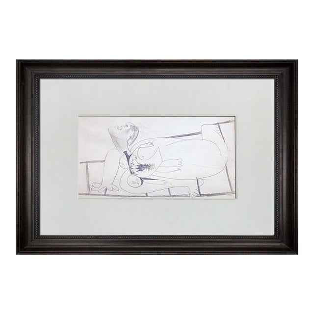 Pablo Picasso Lithograph Guernica Study "9.Mai.37" Ltd Ed W/Custom Frame For Sale