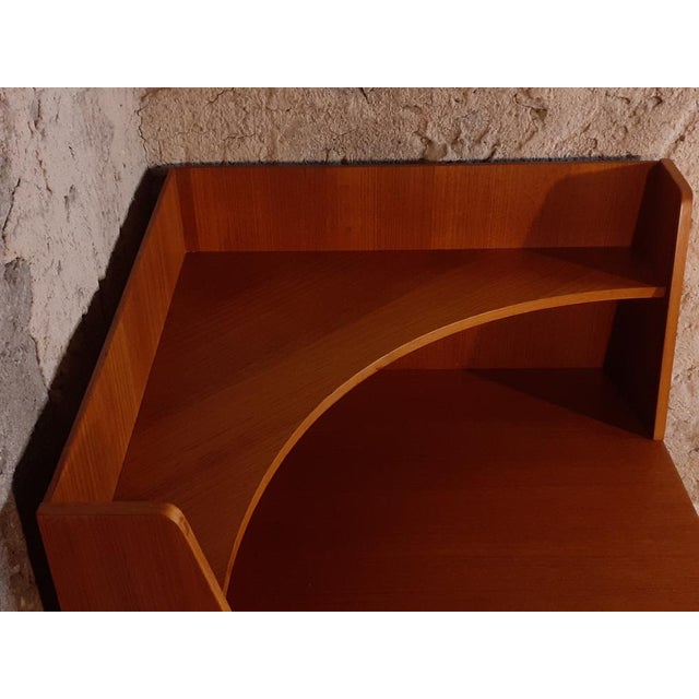 1960s Mid-Century Scandinavian Teak Corner Table from Svane Combina, 1960s For Sale - Image 5 of 9