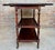 Wood 1960s Spanish Wooden Bar Cart With Folding Leaves and Three Tiers For Sale - Image 7 of 9