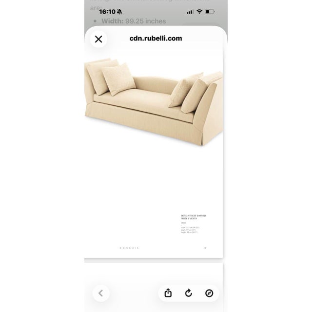 Donghia Daybed Bond Italy Custom For Sale - Image 12 of 12