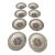 Mid 20th Century 22k Gold China Dessert Bowls-Set of 8 For Sale