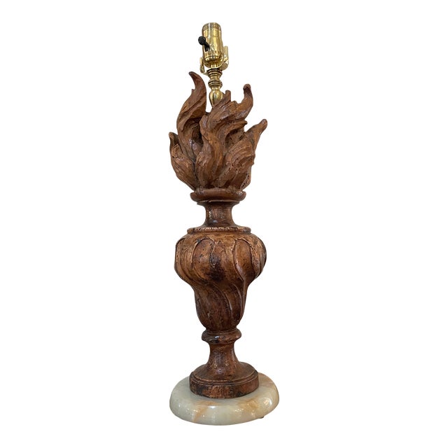 18th Century Fragment Urn Mounted as a Lamp For Sale