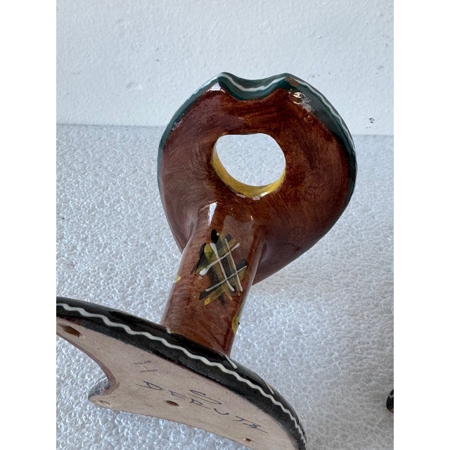 Majolica Ceramic Hangers from Deruta, Italy, 1960s, Set of 2 For Sale - Image 6 of 18