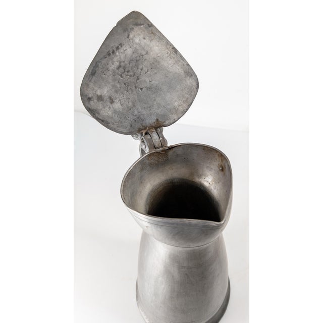 19th Century Continental European French or English Pewter Pitcher For Sale - Image 12 of 14