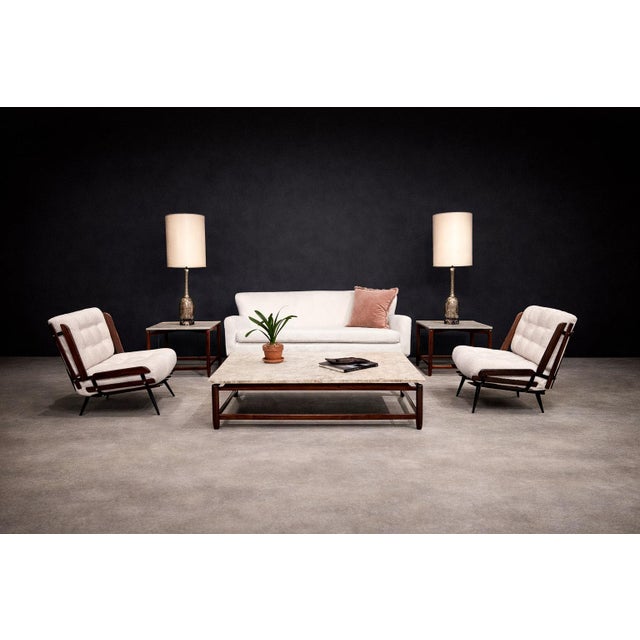 An elegant and well-balanced example of Brazilian Modern furniture, this coffee table was designed in the 1960s by Jorge...