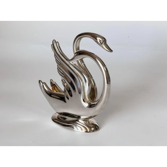 French Desk Letter Holder with Swans For Sale - Image 3 of 6