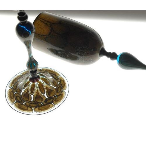 Turtoise Murano Glass Goblets from Pauly & Co., Set of 2 For Sale - Image 13 of 18