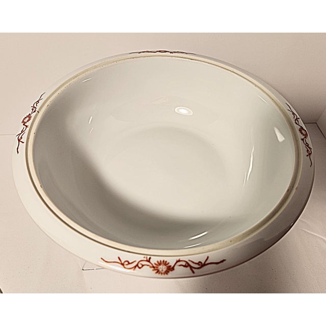 Mid-Century Modern 1960s Turquoise Mun Shou Porcelain Soup Tureen - Jingdezhen Factory N Mark For Sale - Image 3 of 5