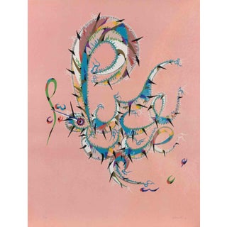 Rafael Alberti, Letter P, Lithograph, 1972 For Sale
