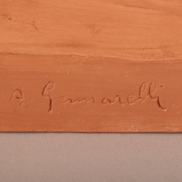 Amedeo Gennarelli, Art Deco Sculpture of Two Young Women with Amphora, 20th Century, Terracotta For Sale - Image 9 of 12