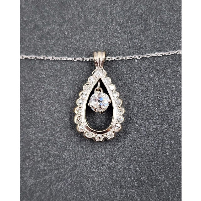 1.00 Ct Diamond Pendant For Sale In Chicago - Image 6 of 8