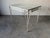 Vintage White Painted Metal and Glass Top Garden Dining Table For Sale - Image 11 of 11