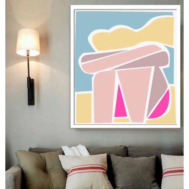 This whimsical abstract print stands out anywhere. Signed and limited edition. LARGE 30 x 30 print ready to frame. Comes...