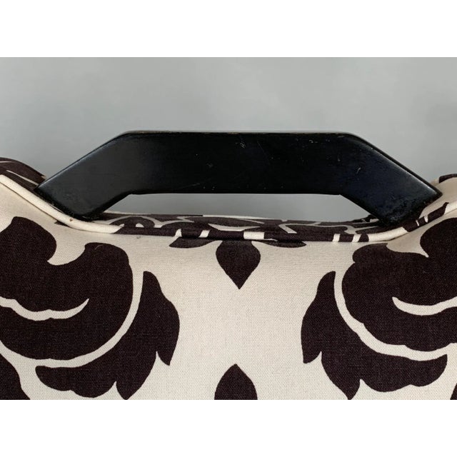 Wood 1950s Vintage High Back Decorator Chairs- A Pair For Sale - Image 7 of 10