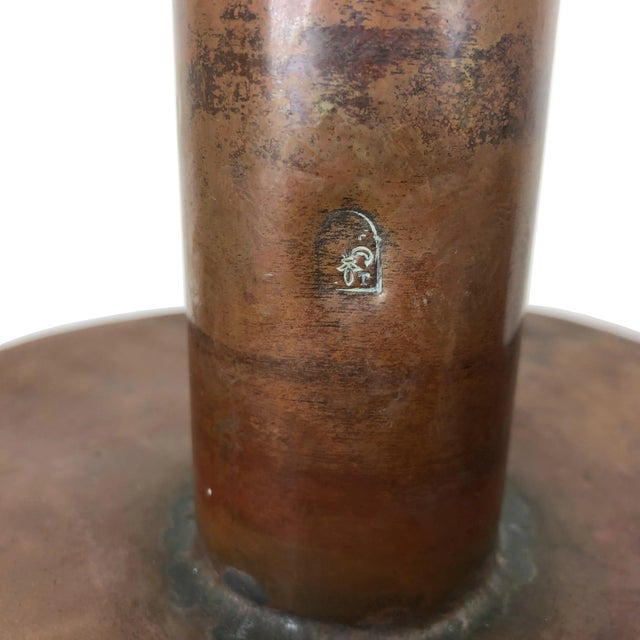 Huge Copper & Brass Table Lamps, Italy, 1970s, Set of 2 For Sale - Image 11 of 13